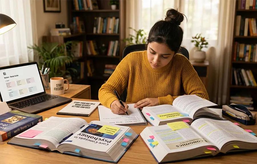 Student studying at A-Level